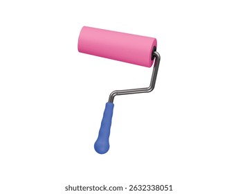 ícone do cilindro de pintura renderização de ilustração 3d

