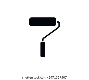 Paint roller icon. Paint brush sign and symbol vector design and illustration.

