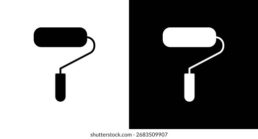 Paint-Rollensymbol-Sammlung. Flache Illustration eines Vektorsymbols