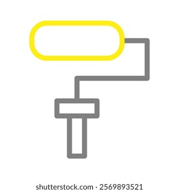 Paint roller icon. Concept of renovation, repair, and improvement.