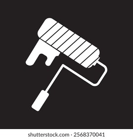 The paint roller icon Decorating and painting vector design eps 10 