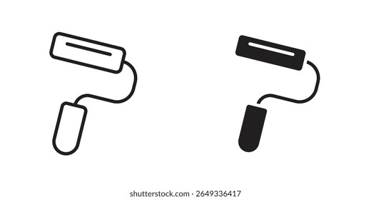 Paint roller icon Design Illustrations. editable web icons