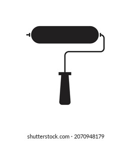 Paint roller icon design isolated on white background