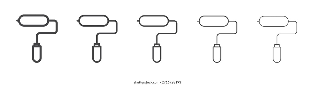 Diseño de icono de rodillo de pintura, logotipo, App, interfaz de usuario. Ilustración vectorial, EPS