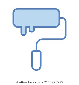 Paint Roller icon editable stock vector illustration