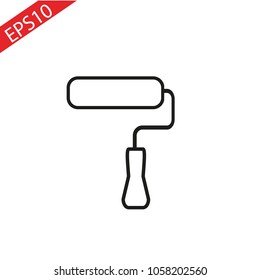 paint roller icon. Element of construction tools for mobile concept and web apps. Thin line icon for website design and development, app development. Premium icon on white background