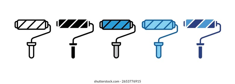 Paint Roller Icon Element For Design