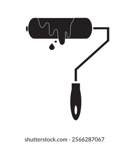 Paint Roller Icon . eps 10