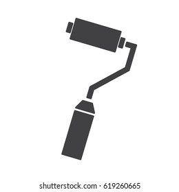 Paint roller icon flat