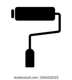 Paint roller icon with flat design eps 10.