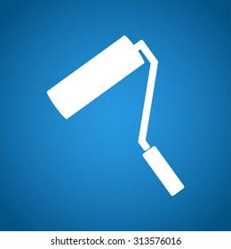 Paint roller icon. Flat design style eps 10