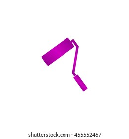 Paint roller icon. Flat design style eps 10