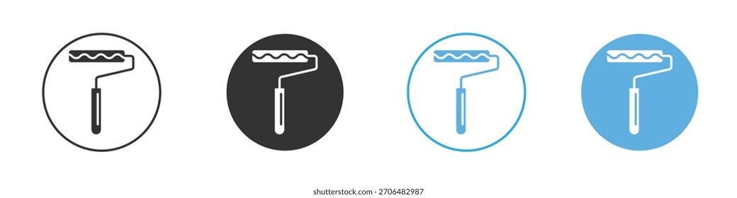 Paint roller icon. Graphic icon design template