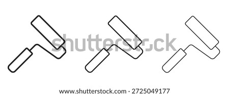 Paint roller icon. Hand drawn minimalism style vector illustration