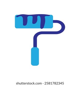 Paint  Roller icon illustration flat