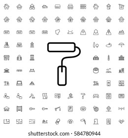 paint roller icon illustration isolated vector sign symbol. Real Estate icons set.