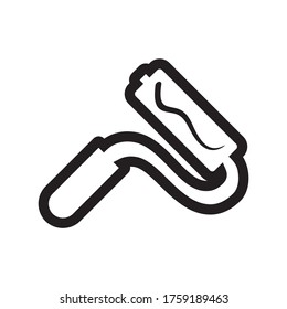 paint roller icon, industrial icon vector