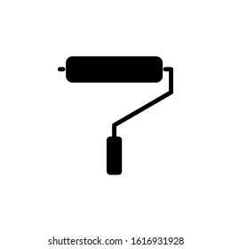 Paint roller icon isolated on white background. Vector illustration. EPS10.