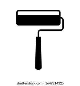 Paint roller icon isolated on white background. Tool for paint surfaces. Vector illustration