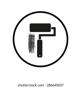 paint roller  icon isolated on a white background