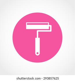 Paint roller Icon Isolated on White Background