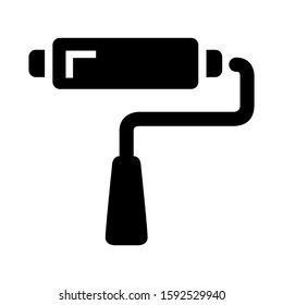 paint roller icon isolated sign symbol vector illustration - high quality black style vector icons
