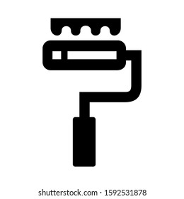 paint roller icon isolated sign symbol vector illustration - high quality black style vector icons
