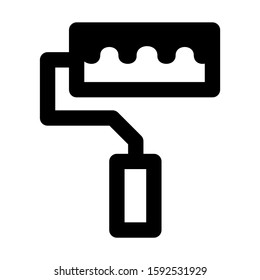 paint roller icon isolated sign symbol vector illustration - high quality black style vector icons
