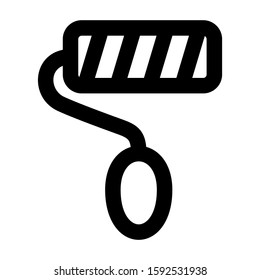 paint roller icon isolated sign symbol vector illustration - high quality black style vector icons

