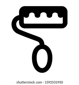 paint roller icon isolated sign symbol vector illustration - high quality black style vector icons
