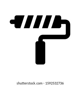 paint roller icon isolated sign symbol vector illustration - high quality black style vector icons
