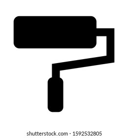paint roller icon isolated sign symbol vector illustration - high quality black style vector icons
