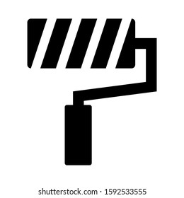 paint roller icon isolated sign symbol vector illustration - high quality black style vector icons

