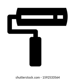 paint roller icon isolated sign symbol vector illustration - high quality black style vector icons
