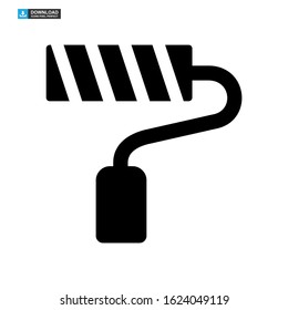 paint roller icon isolated sign symbol vector illustration - high quality black style vector icons
