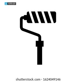 paint roller icon isolated sign symbol vector illustration - high quality black style vector icons

