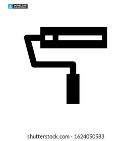 paint roller icon isolated sign symbol vector illustration - high quality black style vector icons
