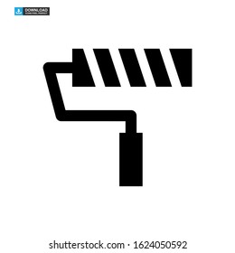 paint roller icon isolated sign symbol vector illustration - high quality black style vector icons
