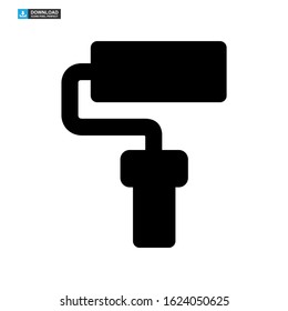 paint roller icon isolated sign symbol vector illustration - high quality black style vector icons
