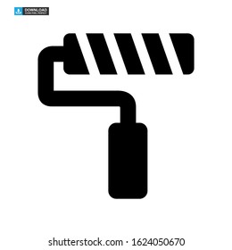 paint roller icon isolated sign symbol vector illustration - high quality black style vector icons
