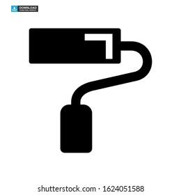 paint roller icon isolated sign symbol vector illustration - high quality black style vector icons
