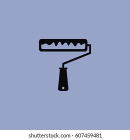 Paint Roller Icon isolated sign symbol and flat style for app, web and digital design. Vector illustration.