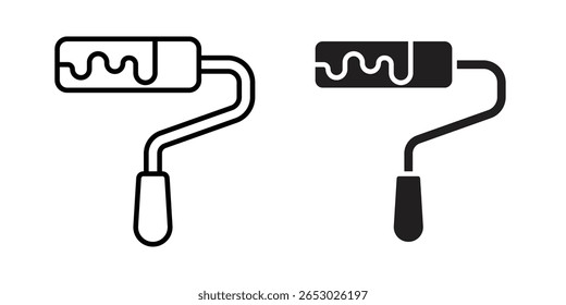 Paint roller icon Logo Design Vector Template Illustration