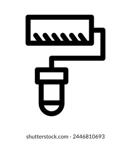 paint roller icon or logo isolated sign symbol vector illustration - high quality black style vector icons
