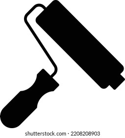 Paint roller icon, logo or symbol
