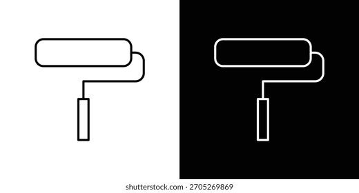 Paint roller icon logotype designs. modern icon design set