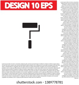 Paint Roller Icon . Lorem Ipsum Illustration design