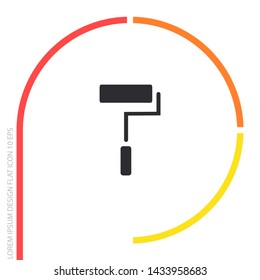 Paint Roller Icon . Lorem Ipsum Illustration design