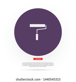 Paint Roller Icon . Lorem Ipsum Illustration design