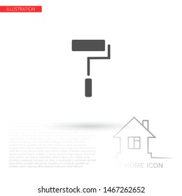 Paint Roller Icon . Lorem Ipsum Illustration design